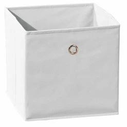 Faltbox WINNY - Weiß - Mit Metallöse - 32x32 Cm