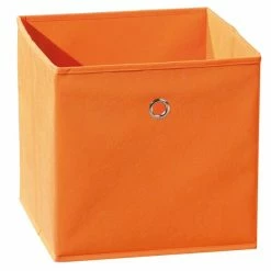 Faltbox WINNY - Orange - Mit Metallöse - 32x32 Cm